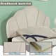 preview thumbnail 11 of 18, Sheep Design Upholstered Twin Size Platform Bed for Kids, with Slatted Bed Base, Stability and Sturdiness