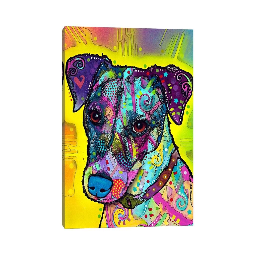 iCanvas "Jack Russell" by Dean Russo Canvas Print