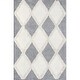 preview thumbnail 2 of 7, Nuloom Eimile Diamond Trellis Shag Area Rug