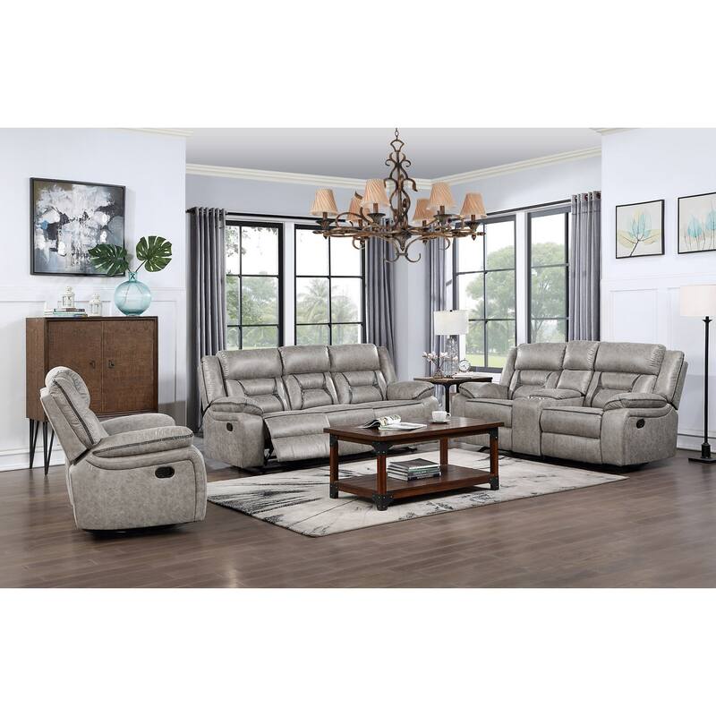 Demetra Beige Reclining Sofa