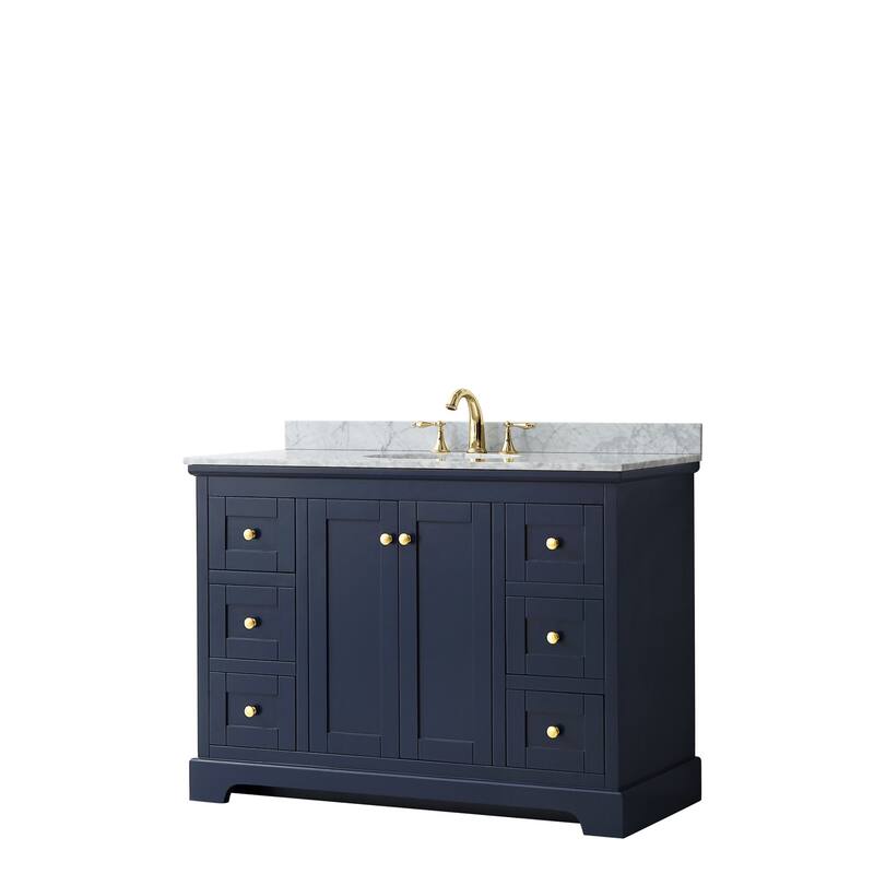 Wyndham Collection Avery 48" Free Standing Single Basin Vanity Set