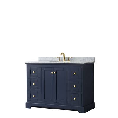 Wyndham Collection Avery 48" Free Standing Single Basin Vanity Set