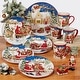 preview thumbnail 6 of 8, Certified International Santa's Workshop 16 Pc. Dinnerware Set, Service for 4