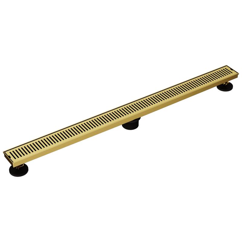 VIGO Elan Linear Shower Drain - 36" L - Matte Brushed Gold