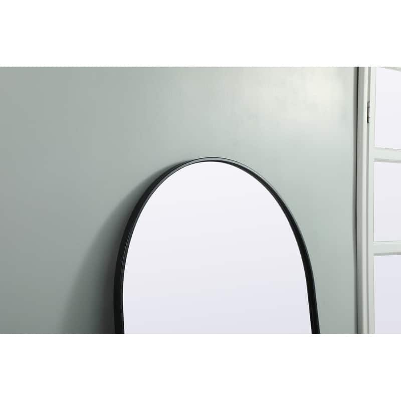 Indigo Home Metal Frame Arch Full Length Mirror 32x76 Inch