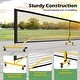 preview thumbnail 6 of 7, Black, Yellow Metal Portable Pickleball Net with Wheels and Carry Bag - 22 ft. x 24" x 36" (L x W x H)