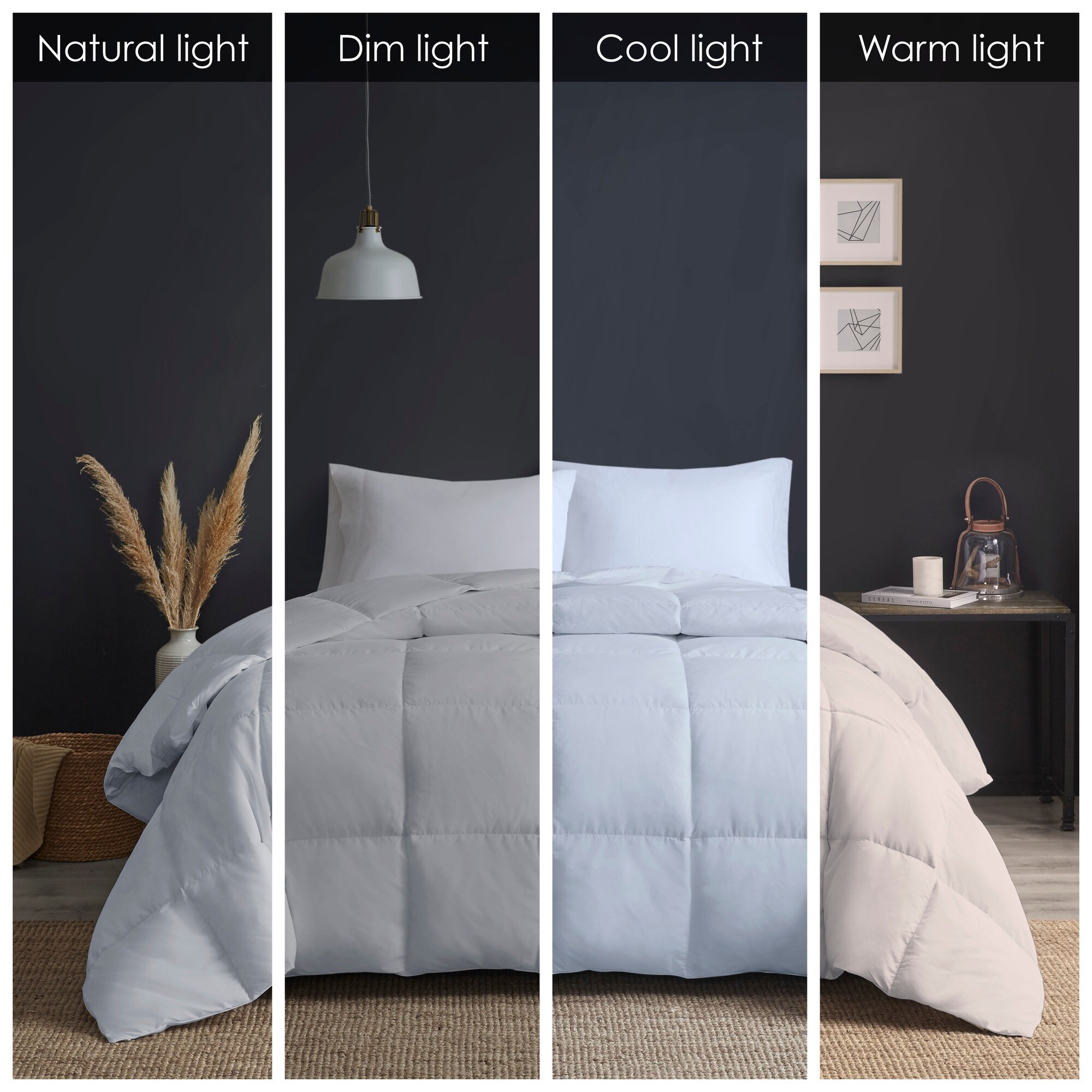 True North by Sleep Philosophy Heavy Warmth Goose Feather and Down Oversize Comforter King Cal King White