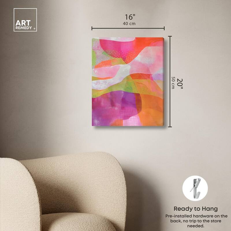 Garnet Gleam I Canvas by Art Remedy, Gallery Wrapped