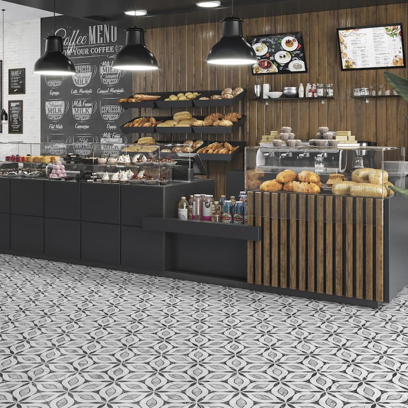 Merola Tile BioTech Hex Bardiglio Elazig 11" x 13" Porcelain Floor and Wall Tile