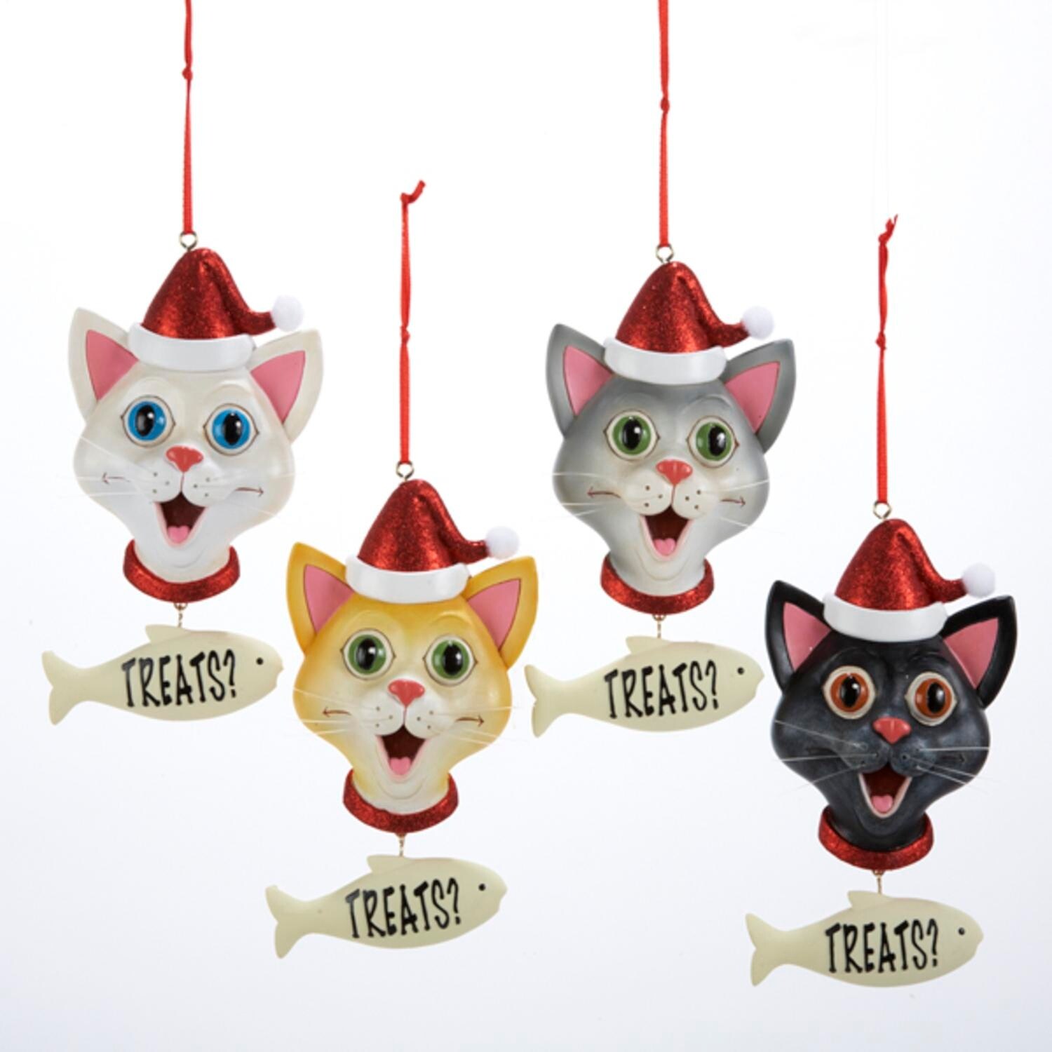 Shop Club Pack Of 12 Kitty Cat In Santa Hat Treats Christmas