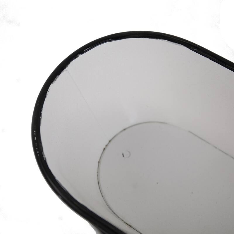 38.5x14.5x25.5" Black and White Bicycle Plant Stand Planter