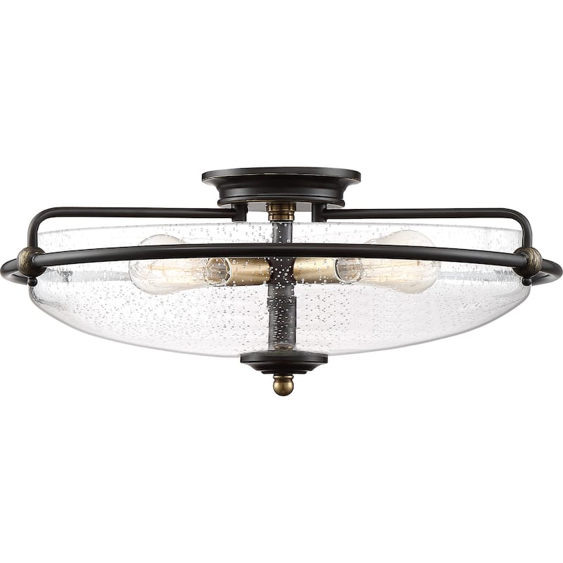 Griffin 4-Light Flush Mount in Palladian Bronze