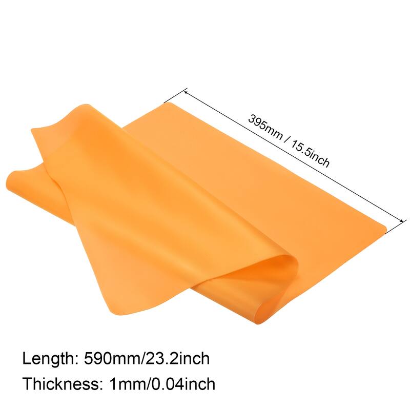 Silicone Counter Mat Heat Resistant Mat, for Counter Top, Tableware - 23.2x15.5inch - Orange