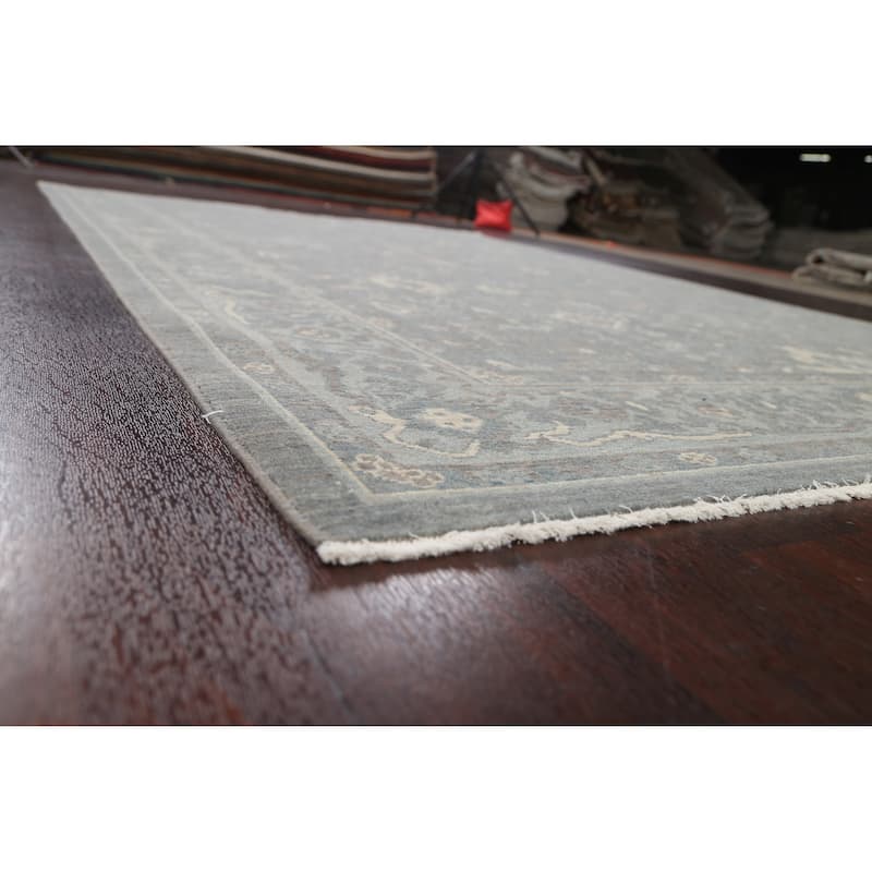 Silver Washed Turkish Ziegler Wool Area Rug Home Decor Carpet - 6'7" x 9'10"