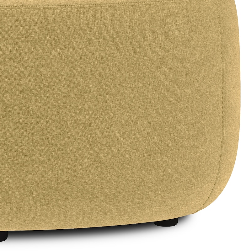 WYNDENHALL Brea 32 inch Wide Contemporary Irregular Ottoman Bench
