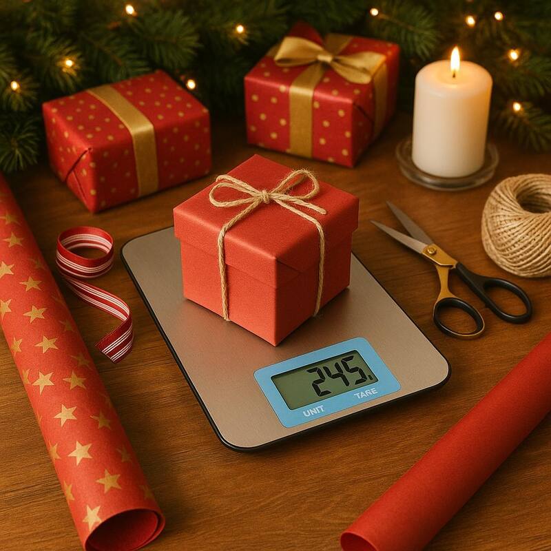 Creative Home Stainless Steel Digital Kitchen Scale with LCD Display