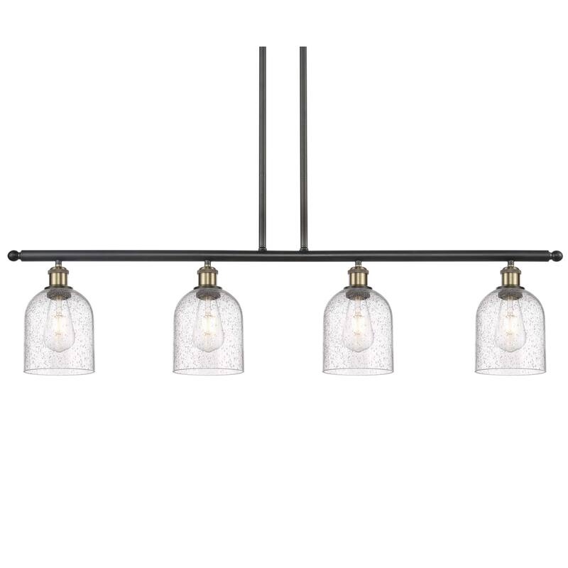 Innovations Lighting 516-4I-10-48 Bella Pendant Bella 4 Light 48" Wide - Black Antique Brass / Seedy