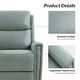 preview thumbnail 44 of 111, Fiacro 30.31" Genuine Leather Wingback Swivel Rocker Recliner with Nailhead Trim