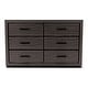 preview thumbnail 4 of 2, Rothwell Contemporary Grey 59-inch Wide 6-Drawer Horizontal Wood Dresser by Furniture of America