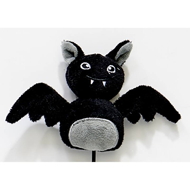 3.5" Halloween Bat on a 8.5" Floral Pick, Set of 5