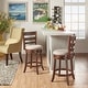 preview thumbnail 6 of 16, Verona Ladder Back Swivel Counter Height Stool by iNSPIRE Q Classic