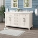 preview thumbnail 3 of 18, Martha Stewart Canaan 60 in. DoubleSink Bathroom Vanity in PicketFence