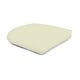 preview thumbnail 21 of 20, Sunbrella Solid Color 19.5-inch Curved Outdoor Seat Pad Canvas Natural