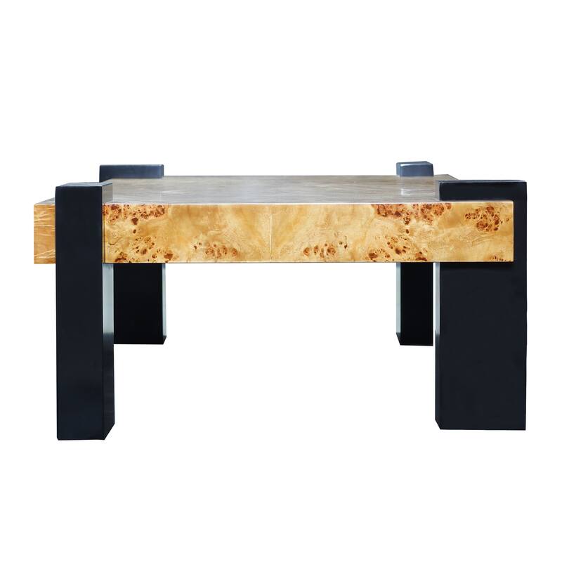 Elk Home Bromo Natural Burl Wood 48 Inch Wide Coffee Table
