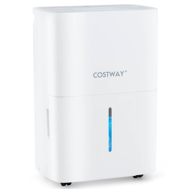 Costway 94.5 Pints Dehumidifier for Home with 24H Timer LED Display - See Details - White