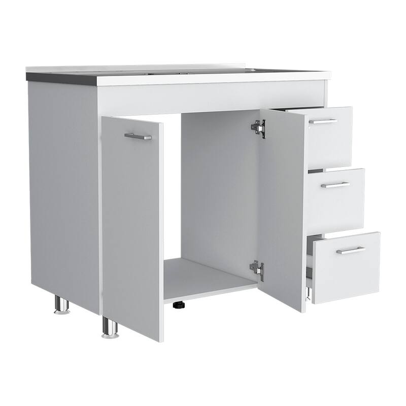 Utility Sink for Kitchen, Dining Room,Easy To Assemble, White