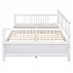 preview thumbnail 3 of 16, Full Size Modern Elegant Style Daybed with Support Legs and Headboard,Underbed Storage