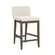 preview thumbnail 33 of 115, Gracie Modern Bar Stool, Boucle Upholstered Chair and Brushed Wooden Legs