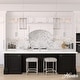 preview thumbnail 2 of 14, Hunter Astwood 1-Light Pendant - Kitchen Island, Dining Room, Entry - Art Deco, Contemporary, Clear Glass