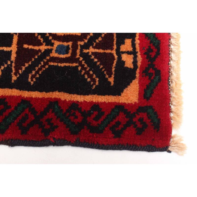 ECARPETGALLERY Hand-knotted Teimani Red Wool Rug - 3'5 x 6'6