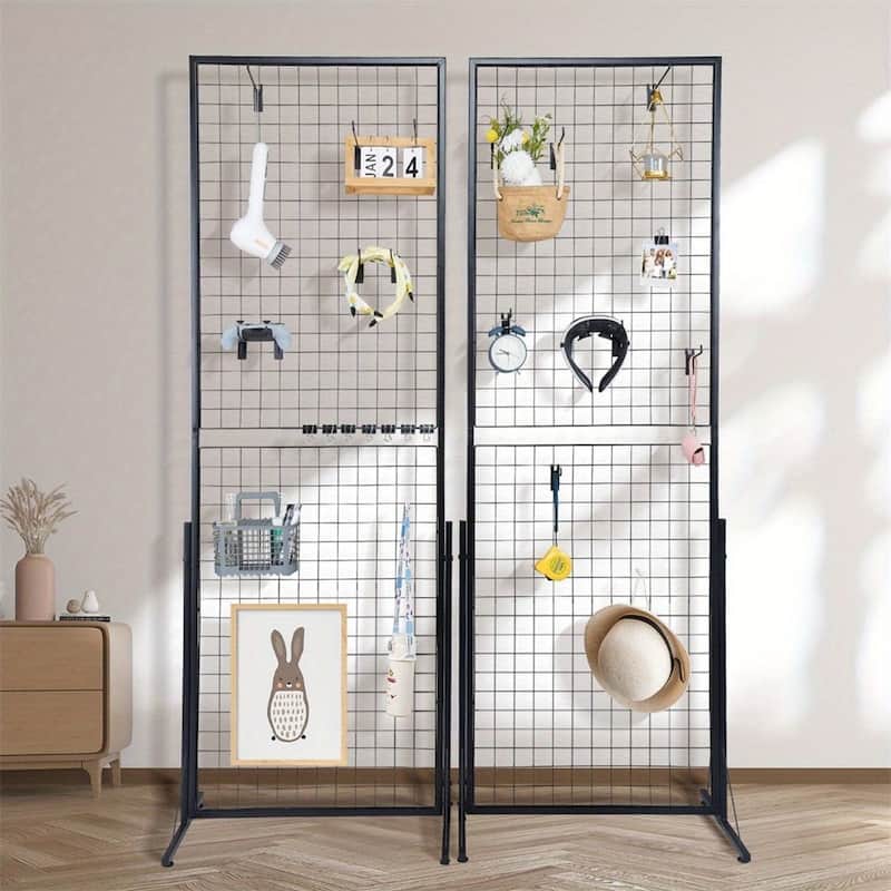 2' x 5.6' Grid Wall Panels Tower(2 Packs),Double-Sided Wire Gridwall