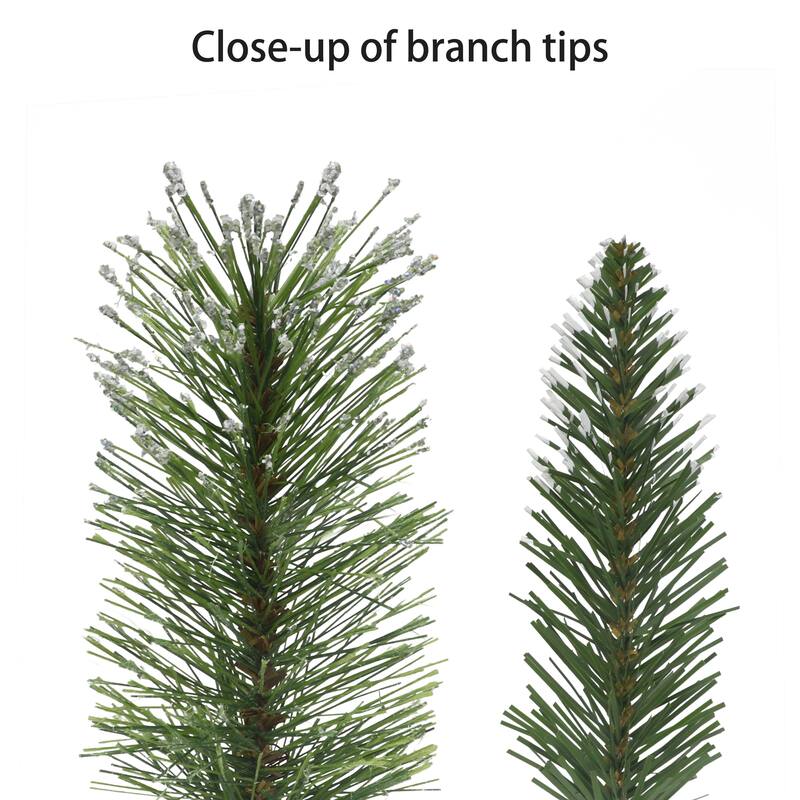 Puleo International 4' Pre-Lit Potted Artificial Adorned Christmas Tree