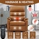 preview thumbnail 15 of 17, Dual Motor Power Lift Recliner Chair with Power-Remote & Heat Massage, Electric Leather Adjustable Reclining Sofa