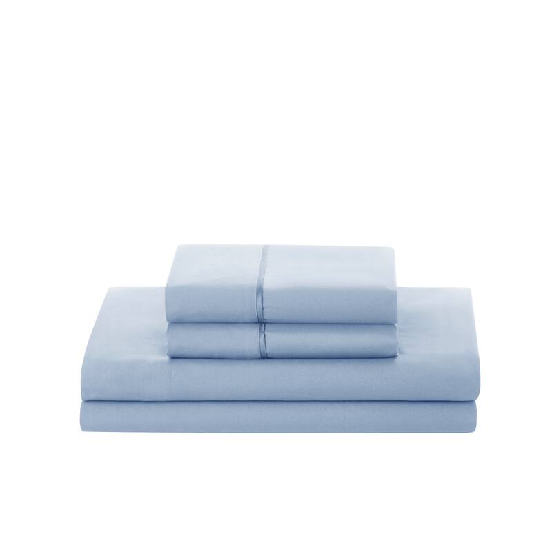 Nestl 4 Piece Bed Sheet Set - Soft Microfiber Bedding Sheet Set - Includes Fitted Sheet, Flat Sheet, and 2 Pillow Cases