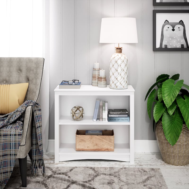 2-shelf Bookcase - 31.5" W x 29" H x 13" D