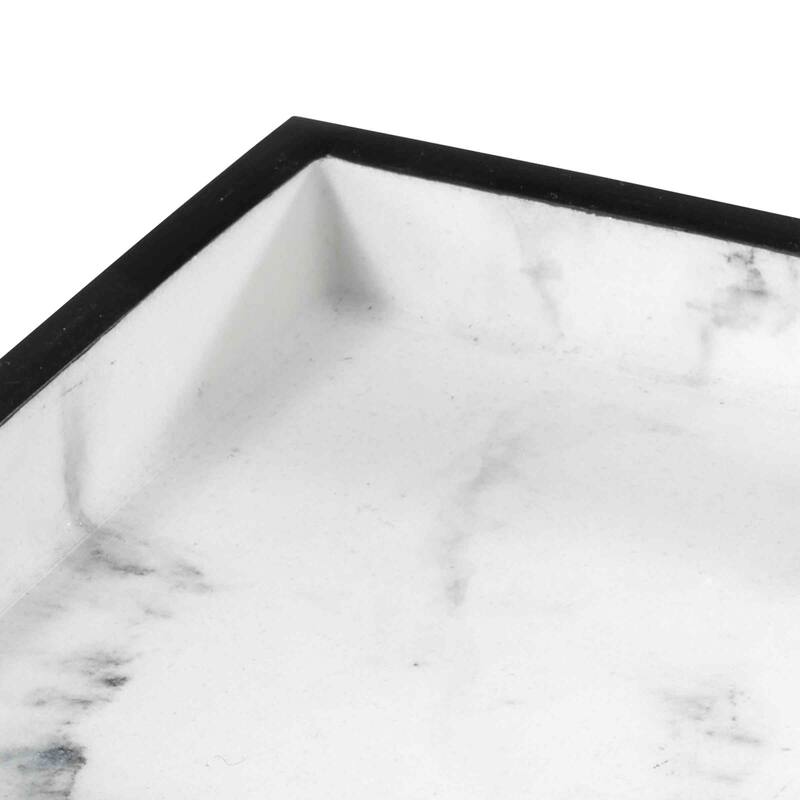 Avanti Linens Jasper Tray - White