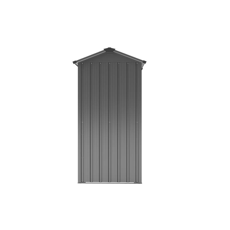 Premium Galvanized Iron Storage Shed - Black