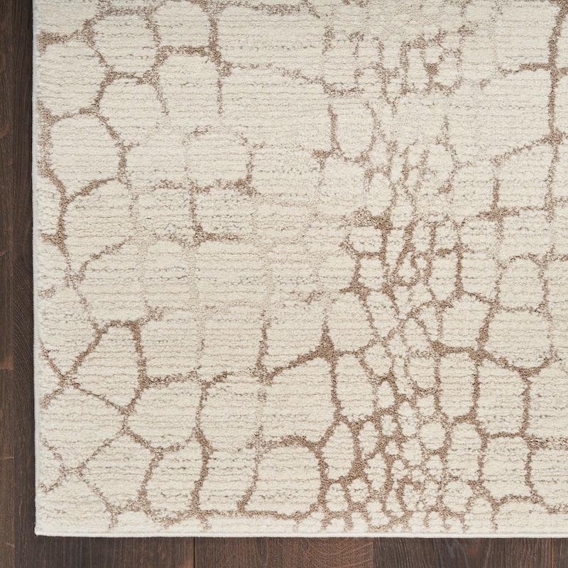 Nourison Gemma Indoor only Beige Animals Area Rug - Beige - 7' 10" x 9' 10" - Rectangle