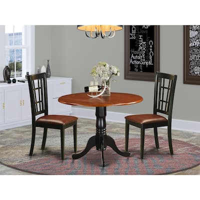 Southwestern Dining Table Set - Table & 2 Chairs - Rustic Wood Kitchen Set