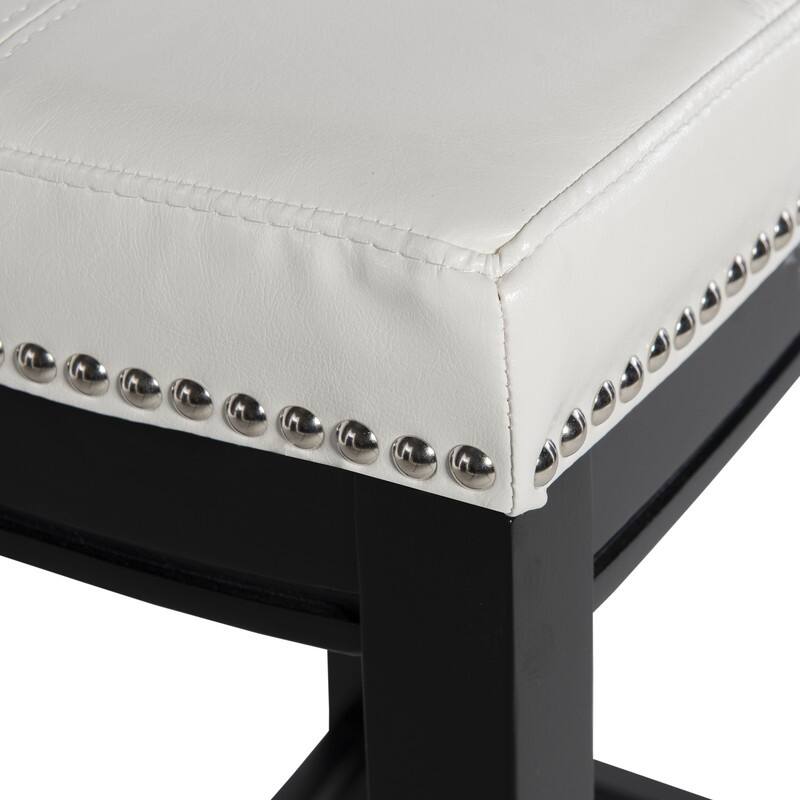 Linon Willamette Faux Leather Bar Stool