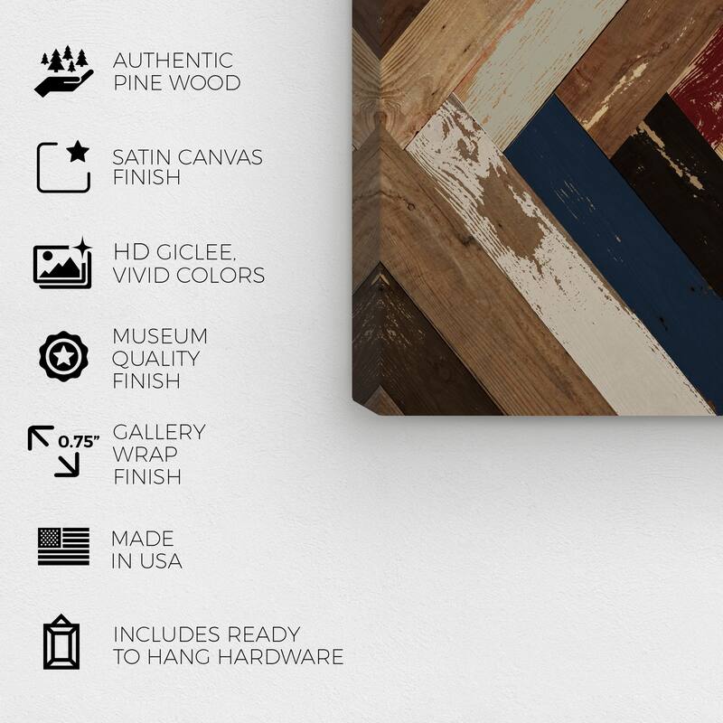 Wynwood Studio Canvas Abstract Wood World Traditional Brown and Dark Brown Modern & Contemporary Wall Art Canvas Print