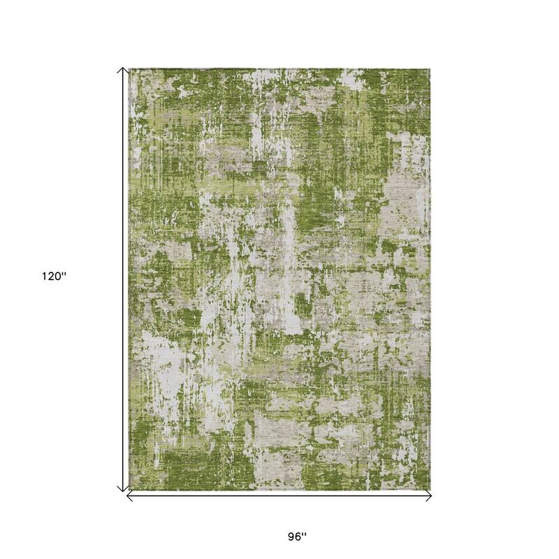 HomeRoots Abstract Transitional Rectangle Outdoor Rug