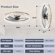 preview thumbnail 29 of 59, Low Profile Ceiling Fan with Light: 20-16 Inch, App Remote Control, Dimmable 3 CCT LED, 6 Wind Speeds, Ultra Quiet