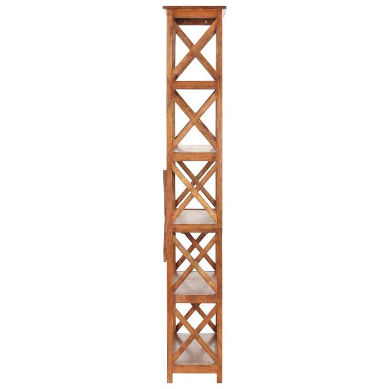 vidaXL Bookshelf Book Rack Standing Shelves Wall Bookcase Solid Wood Acacia