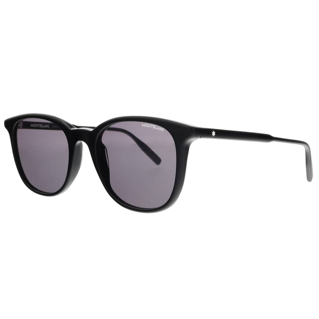Montblanc MB0006S-001 Black Rectangle Sunglasses for mens