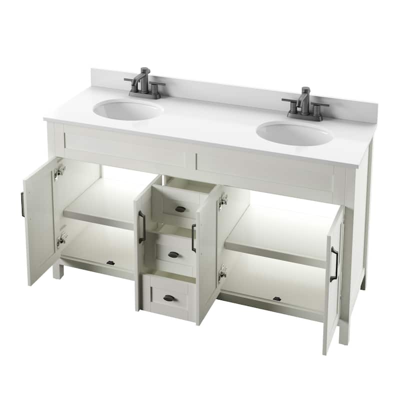 60" Double Bathroom Vanity